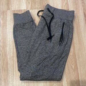 Zelle Gray Jogger Pants with Black Drawstring - M